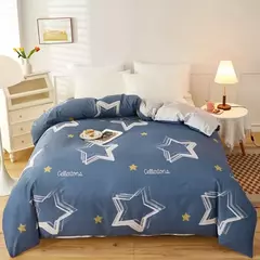 Listrado impressão algodão Duvet Cover Set, Soft Skin Friendly cama fronha, 1PC, 2PC, 3 PCs, 100% algodão na internet
