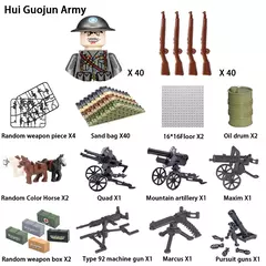 Segunda guerra mundial infantaria militar soldado guerra do exército nacional mini arma modelos blocos de construção brinquedos para crianças