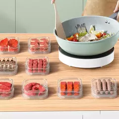 Caixa De Preservação De Carne Congelada, Geladeira De Alimentos, Manter A Frescura, Frasco De Armazenamento Transparente, Organizador De Vegetais De Cozinha Em Casa