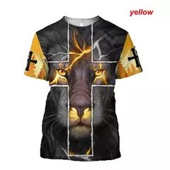 Homens e Mulheres 3D Cavaleiro T-Shirt, Cruz de Deus Moda, Templários, Deus é sobre Jesus, Amando cada cristão - Wolf Magazine