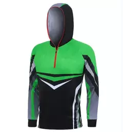 2025 sublimação meio zíper fino ajuste hoodie personalizado venda quente impressão camisa de pesca à prova ultravioleta torneio camisa de pesca - loja online