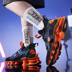 Novo design lâmina tênis de corrida dos homens amortecimento meia adolescente ao ar livre jogging zapatillas calçados na moda alta qualidade na internet