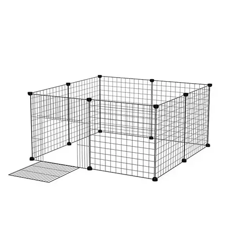 Diy pet cercadinho cerca gabinete quintal canil gaiola do cão caneta caixa canil gaiola de coelho fácil instalar ferramenta de armazenamento