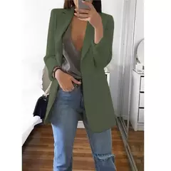 Terno casual slim fit feminino com pescoço polo, casaco temperado, moda europeia e americana, casaco de lã primavera e outono, 2024 na internet