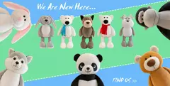 Brinquedos de pelúcia de pelúcia para crianças, bonecas macias, selva, leão, elefante, tigre, cachorro, raposa, macaco, veado, presente kawaii para crianças, hobbie - loja online