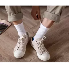 Meias altas e respiráveis masculinas, meias esportivas de rua, algodão, na moda, tamanho 39-44, 100% algodão, 5 pares - comprar online