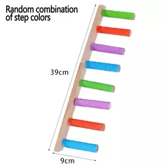 4/6/8 passo escada de escalada de pássaros papagaio brinquedo escada interação de pássaros diversão brinquedos de escalada rack de exercício de madeira - loja online