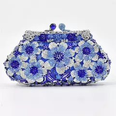 Bolsa de casamento nupcial cristal bling para mulheres, forma de flor, bolsa diamante, bolsas de luxo, moda bolsa de baile, nova - Wolf Magazine