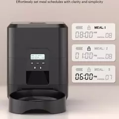2l alimentador automático para animais de estimação dispensador de comida inteligente para gato e cão alimentação quantitativa regular com registro tigela de alimentação pet supplie - loja online