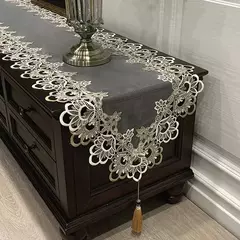 Toalha De Mesa De Renda De Flor Antiderrapante, Tampa De Mesa, Retângulo, Cozinha, Jantar, Café, Festa, Mesa, Decoração Do Armário - Wolf Magazine