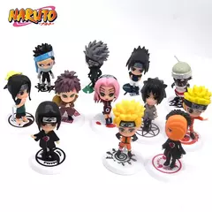 Hot 12 pçs/set Anime Figura Naruto Shippuden Hinata Sasuke Itachi Kakashi Gaara Figura de Ação Q Versão Figuras de PVC Brinquedos Presente - loja online