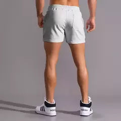 Shorts casuais masculinos de corrida, bolsos laterais, shorts com zíper 100% algodão, alta qualidade, moda ao ar livre, novo, verão - loja online