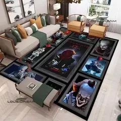 Tapete impresso filme de terror 3D, tapete antiderrapante, sala de estar e quart - comprar online