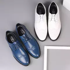 Handcrafted masculino oxford sapatos genuíno couro de bezerro brogue vestido sapatos negócios clássicos sapatos formais homem