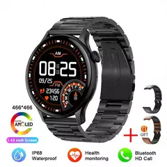 NFC Smartwatch para Mulheres, Tela HD, Rastreador de Saúde, Esportes, Voz, Chamada Bluetooth, Huawei, Xiaomi, Senhoras, Novo, 466x466, 2022 - loja online