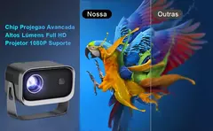 Salange-P28B Suporte 4K Projetor, Android 11, WiFi 6, BT5.0, Smart TV, 720P, Cinema, Filme ao ar livre, Foco Eletrônico, Excelente Som na internet
