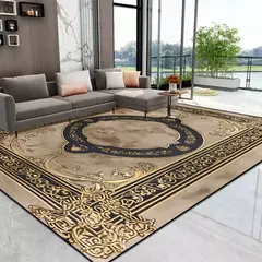 Tapetes dourados luxuosos antiderrapantes, tapete de tamanho grande, tapete para - comprar online