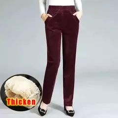 Calça lápis de lã feminina, roupa formal, roupa feminina fina, elástico longo básico, senhora preta do escritório, outono, inverno - Wolf Magazine