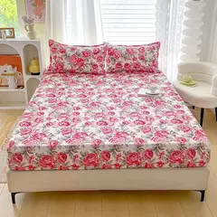 Flower Impresso Equipado Lençóis, Sabanas Cama Matrimonial Folha, Solteiro, Rainha, Rei Capa de Colchão, lençóis duplos na internet