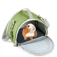 Pequeno portador de animais de estimação respirável saco de transporte para pequenos hamster cobaia coelho confortável bolsa de viagem para açúcar para transporte