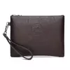 Clutch estilo empresarial para homens, carteira grande, couro PU macio, bolsa de pulso masculina, lazer elegante, bolsas de mão elegantes, bolsa de presente, nova