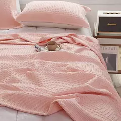 Colcha de Algodão Xadrez Waffle, Cobertor Macio, Sofá Cobertor, Respirável Japão Ar Condicionado, Verão Quilt Cobertores para Camas - comprar online