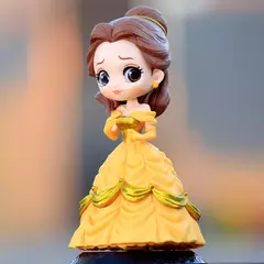 14-16cm princesa q posket neve branca sereia cinderela belle mulan jasmim tinkerbell aurora pvc ação figuretoy crianças presentes - loja online