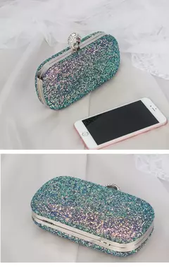 Evening Pink Clutch Purse Mulheres Bling Lantejoulas Bolsas 2023 Novo Designer De Moda Saco De Telefone De Luxo Crossbody Pequeno Saco De Designer