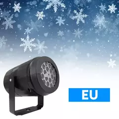 Projetor de floco de neve de natal led luzes de fadas para o quarto rotativa dinâmica lâmpada de projeção de neve branca ornamentos de ano novo interior - loja online
