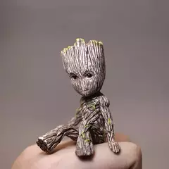 6cm groot guardiões da galáxia homem árvore hetero anime mini decorar brinquedos figura de ação sentado groot crianças modelo brinquedos presentes