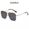 Óculos de sol piloto quadrado masculino e feminino Flight Seven Rock, estilo Mach 6, gradiente, design de luxo, moda, 2022