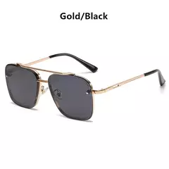 Óculos de sol piloto quadrado masculino e feminino Flight Seven Rock, estilo Mach 6, gradiente, design de luxo, moda, 2022
