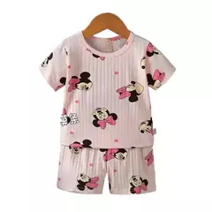 Terno de algodão bebê para meninas e meninos, dois conjuntos de roupas, roupas recém-nascidas, 1 ano, 2 anos, 3 anos - Wolf Magazine
