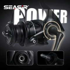 SEASIR TINGHE Carretel de pesca giratório 5 + 1BB 20KG Max Drag 5.2:1 2500-6000 Alça de energia de alumínio à prova de água do mar Bobina de alta qualidade na internet