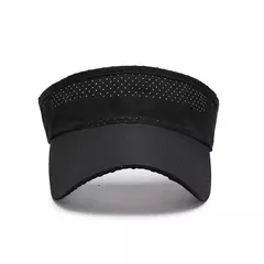 Verão Respirável Air Sun Chapéus Homens Mulheres Viseira Ajustável Proteção UV Top Vazio Solid Sports Tennis Running Sunscreen Cap Hat na internet