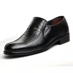 Sapatos baixos formais de couro masculino, Sapatos de vestir masculinos, Negócios, Escritório, Redondo, Respirável, Festa, Casamento, Trabalho, Nova Marca - comprar online