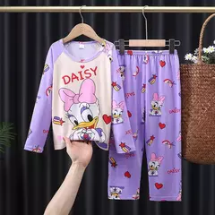 Conjunto de pijamas de manga comprida infantil, pijamas de menino Elsa, roupas infantis, roupas infantis, primavera, outono, novo - Wolf Magazine