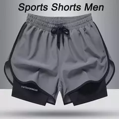 Shorts de treino masculino, Roupa desportiva respirável, Rapidamente seca, Corrida, Jogging, Fitness, Ginásio, Curta, 2021 na internet