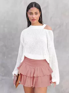 Mini-saia linha A feminina, cintura baixa, fina, monocromática, que combina tudo, casual, doce, sexy, streetwear de moda feminina, verão, Y2K - loja online