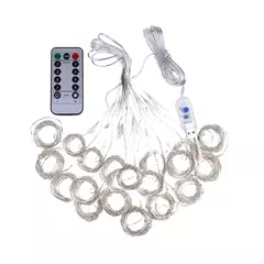 Imagem do USB Curtain String Lights com controle remoto, guirlanda de Natal, festão, luz LED, festa de casamento, casa, quarto, Fairy Light Decor