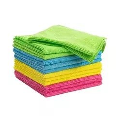 Toalhas de limpeza espessadas para cozinha, Microfibra reutilizável, Toalhas de limpeza multiuso, Ferramentas domésticas, Panos limpos, 4 cores, 4 pcs - loja online