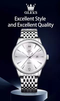 OLEVS-Relógios de luxo high-end para homens, relógios originais de aço inoxidável, marca top, relógio de quartzo, relógio manual, moda