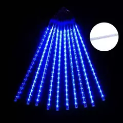 Imagem do LED Meteor Shower Rain Lights Fairy String Light Impermeável Queda de chuva Festa de Natal Decoração de pátio 30cm
