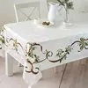 Feliz natal à prova dwaterproof água poliéster impresso retangular toalha de mesa festa decoração mesa de café toalha de mesa de férias decoração