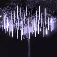 LED Meteor Shower Rain Lights Fairy String Light Impermeável, queda de chuva, festa de Natal, decoração do pátio, 1pc, 50cm - comprar online