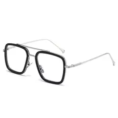 Tony Stark Iron Man Sunglasses, Quadros quadrados do metal do vintage - loja online