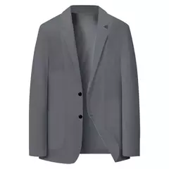 Imagem do Blazer ultrafino e leve para homens, jaqueta casual, terno elástico respirável, sólido, anti-rugas, tamanho grande, primavera, outono
