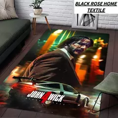 Filme John Wick Tapete antiderrapante, arte da moda, cinema, sala de estar, sof?