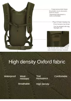 Molle Outdoor Sports Mochila, Mochilas de bicicleta, ciclismo, escalada, caminhadas, trekking, Camping Bag, 15L