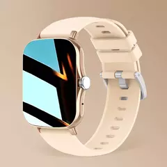 Relógio inteligente quadrado para homens e mulheres, rastreador de fitness, relógio inteligente esportivo, toque de discagem, música, Smartclock para Android, iOS - comprar online
